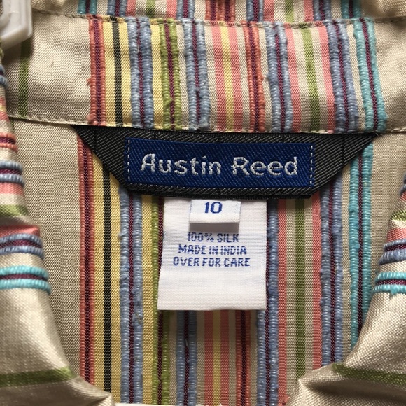 Austin Reed silk stripe blouse - Picture 3 of 4